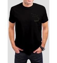Freedom Tipografik Yazı Baskılı Unisex Tişört C759 (Siyah)