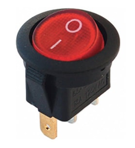 PowerMaster IC-131A 3 Pin Yuvarlak Işıklı Anahtar 20 Mm