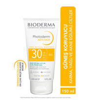 BIODERMA Photoderm AKN Mat Sivilce Karşıtı Güneş Kremi Yağlı Akne Eğilimli Ciltler Matlaştırıcı Etki 150 ml 3701129807378