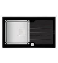 TEKA DIAMOND RS15 1B 1D (WST BLACK) Siyah Cam Yüzey Tezgah Üstü Eviye 115100011