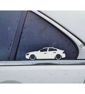 S60 2nd gen R-design Kelebek Cam Oto Sticker 17 CM 2 Adet