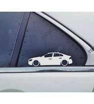S60 2nd gen R-design Kelebek Cam Oto Sticker 17 CM 2 Adet