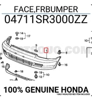 Honda Civic Ön Tampon Hatcback 1993--1995 (Oem No:  04711Sr3000Zz)