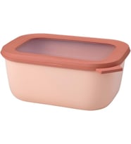 Mepal Multi Bowl Cirqula Rectangular Dikdörtgen Saklama Kabı 1500 Ml- Nordic Blush