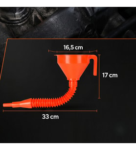 Çelik Süzgeçli Huni - Spiralli ve Sabit Borulu - 2.2 Litre Kapasite