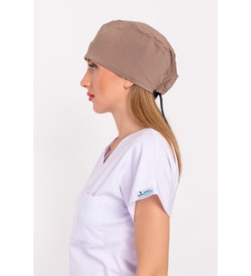 Unisex Düz Vizon Hemşire Doktor Aşçı Hastane Saç Bonesi