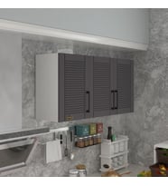 Kenzlife hazır mutfak dolabı mandalina60 gri mod2 60*120*32 mebran kapak suntalam gövde (Karışık)