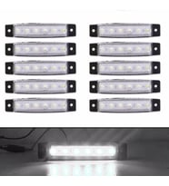 PARMAK LED 12 VE 24 VOLT ÇALIŞMA ÖZELLİĞİ SU GEÇİRMEZ (10 ADET)BEYAZ