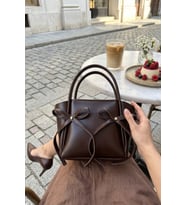 Kurdela Detaylı Çapraz Uzun Askılı Trend Model Kadın El Ve Omuz Çantası