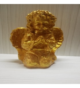 Evlilik Yıl Dönümü Hediyesi Kız Arkadaşa Doğum Günü Hediyesi Dua Eden Melek Figürü -  Polyester (Gold)