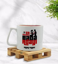BK Gift Kişiye Özel En Yakışıklı Baba Tasarımlı Middle Beyaz Kupa Bardak Model 1