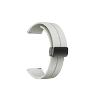 Samsung Galaxy Watch 42mm Uyumlu 20mm Kordon Silikon Metal Mıknatıslı Toka Zore KRD-84 Kayış
