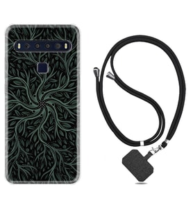 TCL 10L 10 Plus 10SE 20E 20SE 30 L7 Kılıf Boyun Askılı Silikon Sarmaşıklar 1675