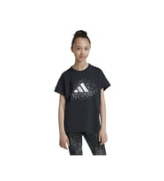 adidas Jg Gl Tee Çocuk Günlük Tişört IW3284 Siyah