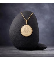 Kişiye Özel 925 Ayar Gümüş Tasarım Başak Burcu Kolye (Gold)