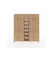 Arges Gardrop 18 Raflı 9 Kapaklı 220x30x243 Çam-Çam