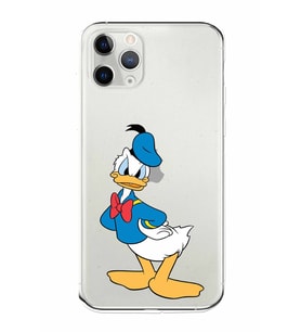 Apple iPhone 11 Pro Max Uyumlu Kamera Korumalı Tıpalı Kapak Donald Duck TasarımlıŞeffaf Kılıf
