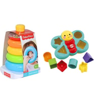 Fisher-Price Şekil Eşleştirme Arkadaşı Kelebek Ve Renkli Halkalar Oyuncak Seti