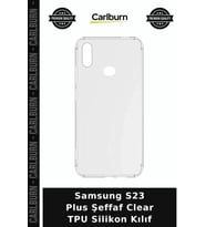 Samsung S23 Plus Şeffaf Clear TPU Silikon Kılıf Telefon Örtüsü Cihaz Aksesuarı