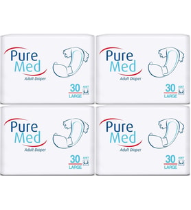 Puremed Hasta Bezi Bel Bantlı Tekstil Yüzey Large L-Büyük 120 Adet (4PK*30)