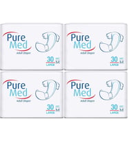 Puremed Hasta Bezi Bel Bantlı Tekstil Yüzey Large L-Büyük 120 Adet (4PK*30)