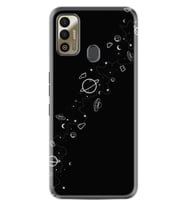 Tecno Spark 7T Kılıf Silikon Desen Özel Seri Planet 1620