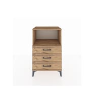 Hyperion Komodin Tek Raflı 3 Çekmeceli 60x44x96 Çam-Çam