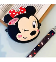 Minnie Mouse Öpücük Tasarım Silikon Omuz Askılı Çanta