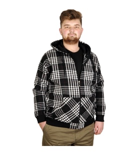Mode XL Büyük Beden Erkek Sweatshirt Kapşonlu 20579 Siyah