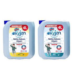 Bingo Oksijenli Çamaşır Suyu 4 lt  2 li Set