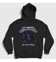Presmono Unisex Siyah Ride Metallica Kapüşonlu Sweatshirt 293523tt