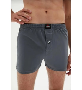 ERDEM 1400 ERKEK PENYE DÜZ RENK BOXER 3 ADET (Füme)