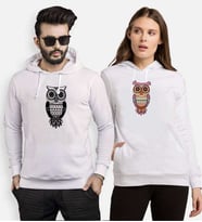 Tshirthane Owl Baykuş Sevgili Kombinleri Kapüşonlu Kombini (Tek Ürün Fiyatıdır.)