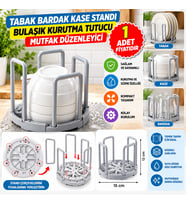 Tabak Bardak Kase Standı Bulaşık Kurutma Tutucu Mutfak Düzenleyici Organizatör (adet fiyatıdır)