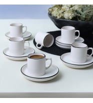 Keramika Simply Nordic Kahve Takımı 12 Parça 6 Kişilik 19985