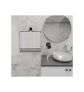 Decorev DC-5061 Dekoratif Siyah Uzun Havluluk Yapıştırmalı Banyo Mutfak Siyah 