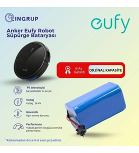 Anker Eufy Robovac 35c Robot Süpürge Uyumlu Batarya 2600 mAh -