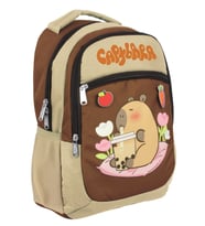 Capybara Erkek Çocuk İlkokul Okul Sırt Çantası - Bej - Kahverengi - 5230