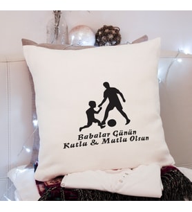 Babalar Günü Tasarımlı Yastık