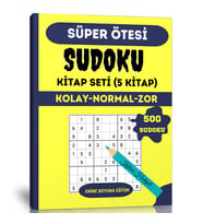 Süper Ötesi Sudoku Kitap Seti (5 Fasikül Kitap Kalem Hediyeli)