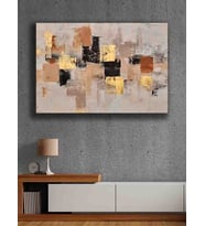 Koç stüdyo Modern tasarım kanvas tablo 50x70 (Çok Renkli)