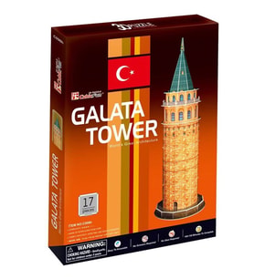 Cubic Fun 3D 17 Parça Puzzle Galata Kulesi