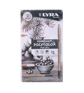 Lyra Rembrandt Polycolor Kuru Boya 12 Renk Gri Tonlar 