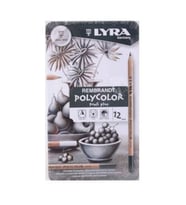 Lyra Rembrandt Polycolor Kuru Boya 12 Renk Gri Tonlar 