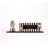 3D MODERN GÖRÜNÜMLÜ ALTIN SET KARTVİZİTLİ SANAT MASA İSİMLİĞİ