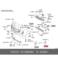 Sis Lamba Kapağı Hilux 2020 Sonrası Adventure-Hı-Cruıser Sol Sis Delikli (Oem No:521280K860)