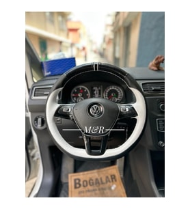 Volkswagen Jetta Spor Model Orijinal Kaplama Deri Direksiyon Kılıfı