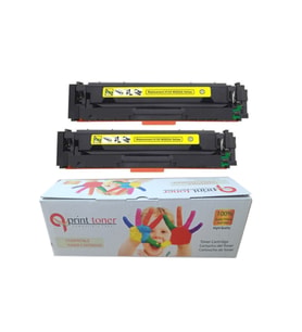 HP Çipli 415A Sarı 2'li Ekonomik Paket Garantili Uyumlu Toner MFP M479fdw M454dw Muadil Toner