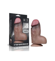 7.0 İnç Dual Layered Platinum Silicone Cock