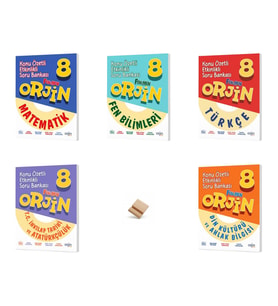 Orjin LGS 2027 Matematik Fen Türkçe İnkılap ve Din Tüm Dersler 5li Set Konu Özetli Soru Bankası + Telefon Standı
